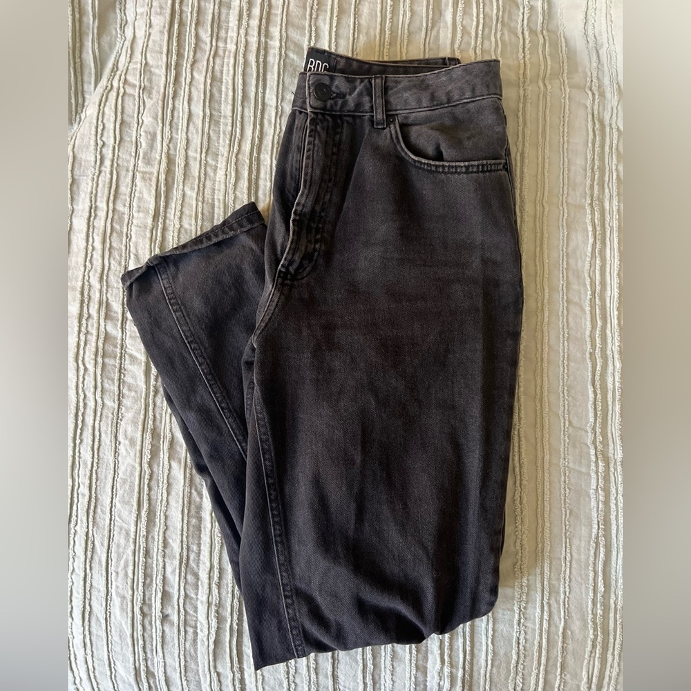 Washed black BDG Mom jeans